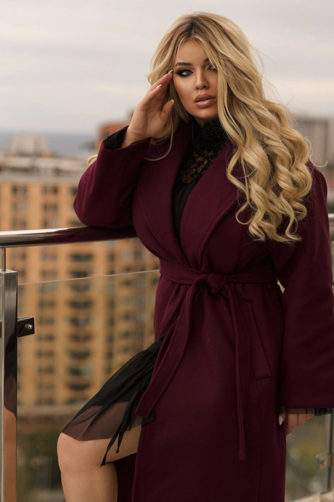 Пальто женское YM-A05352T29 Пальто женское YM-A05352T29