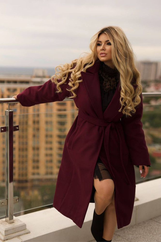 Пальто женское YM-A05352T29 Пальто женское YM-A05352T29