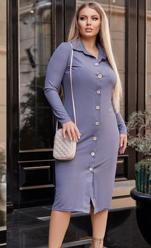 Сукня-поло на гудзиках PRA-A1324T470 Сукня-поло на гудзиках PRA-A1324T470