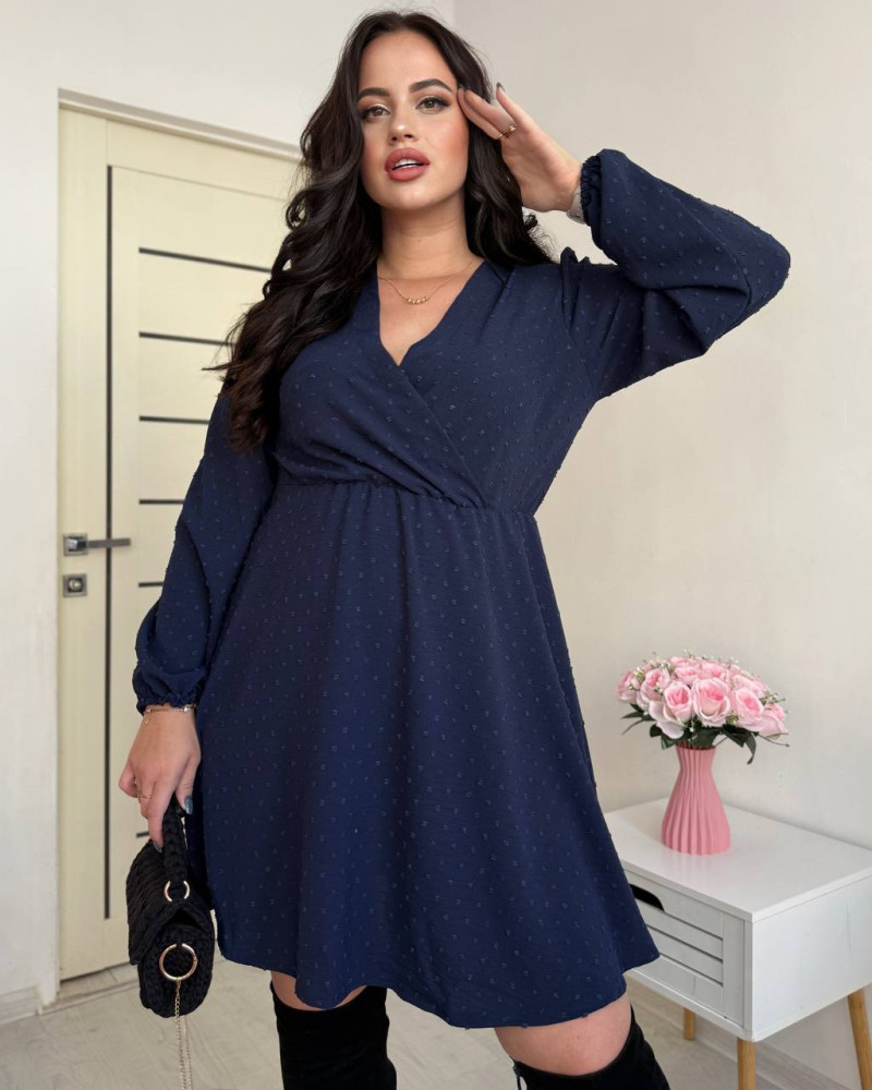 Платье с V-образным вырезом PRA-A1372T490 Платье с V-образным вырезом PRA-A1372T490