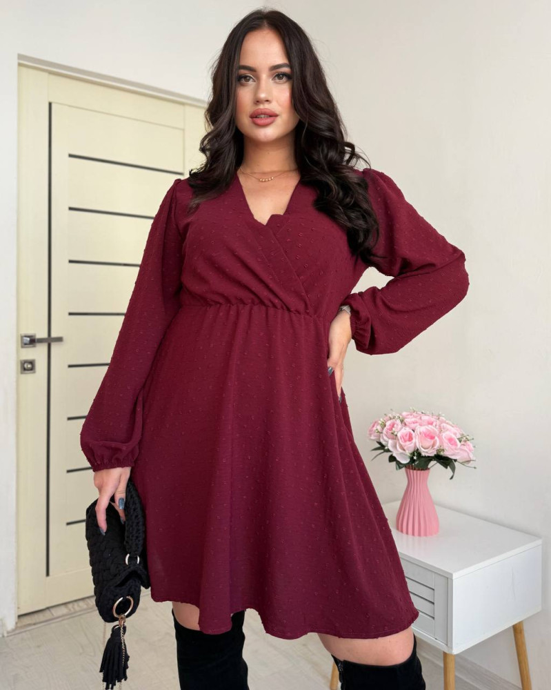 Платье с V-образным вырезом PRA-A1372T490 Платье с V-образным вырезом PRA-A1372T490