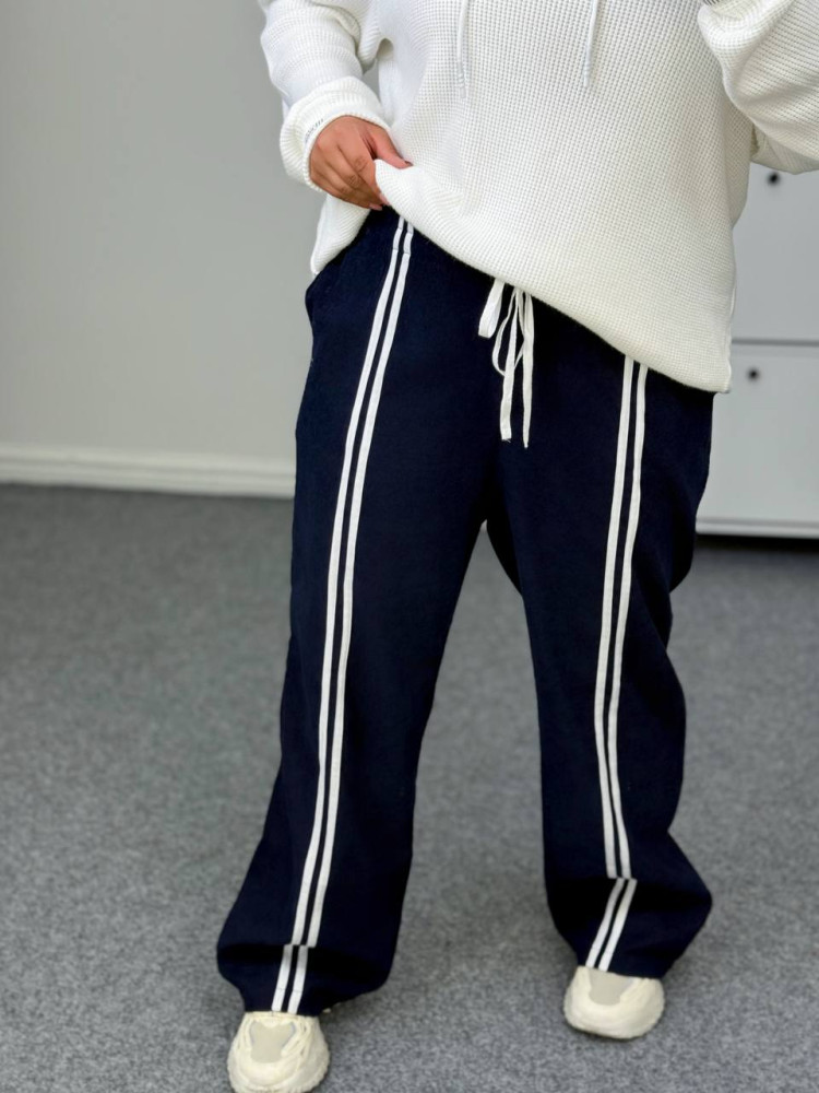 Брюки палаццо с лампасами CUR-A886T460 Брюки палаццо с лампасами CUR-A886T460