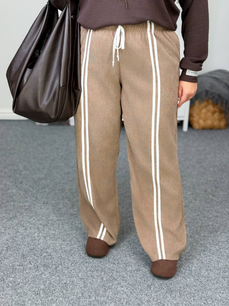 Брюки палаццо с лампасами CUR-A886T460 Брюки палаццо с лампасами CUR-A886T460