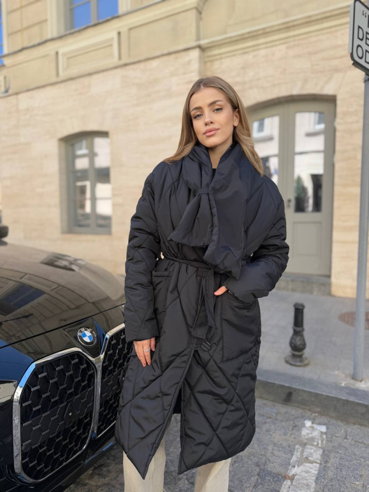 Стильное стеганное пальто oversize AM-A5.337T1100 Стильное стеганное пальто oversize AM-A5.337T1100