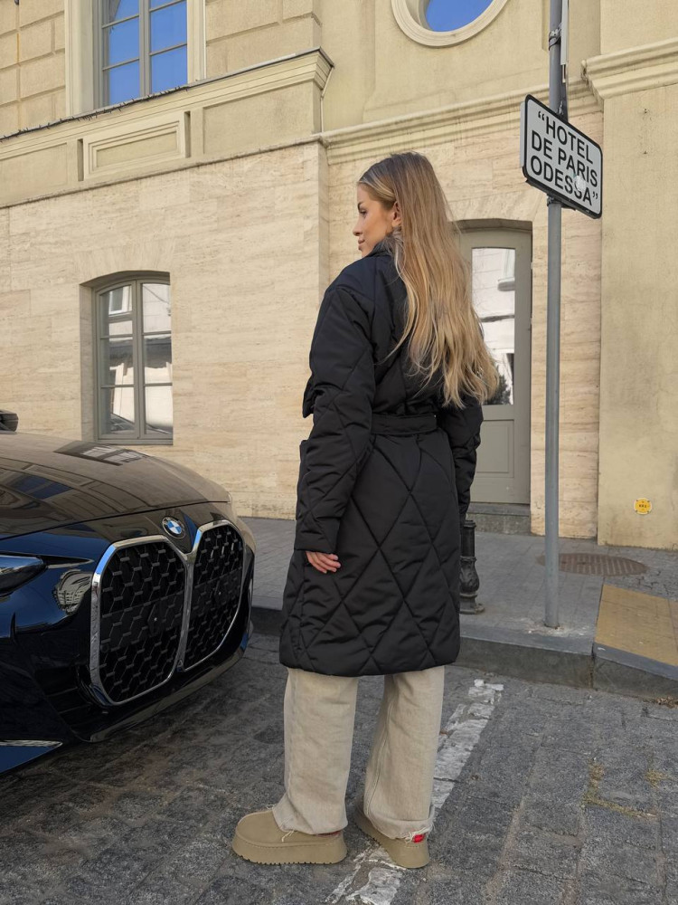Стильное стеганное пальто oversize AM-A5.337T1100 Стильное стеганное пальто oversize AM-A5.337T1100
