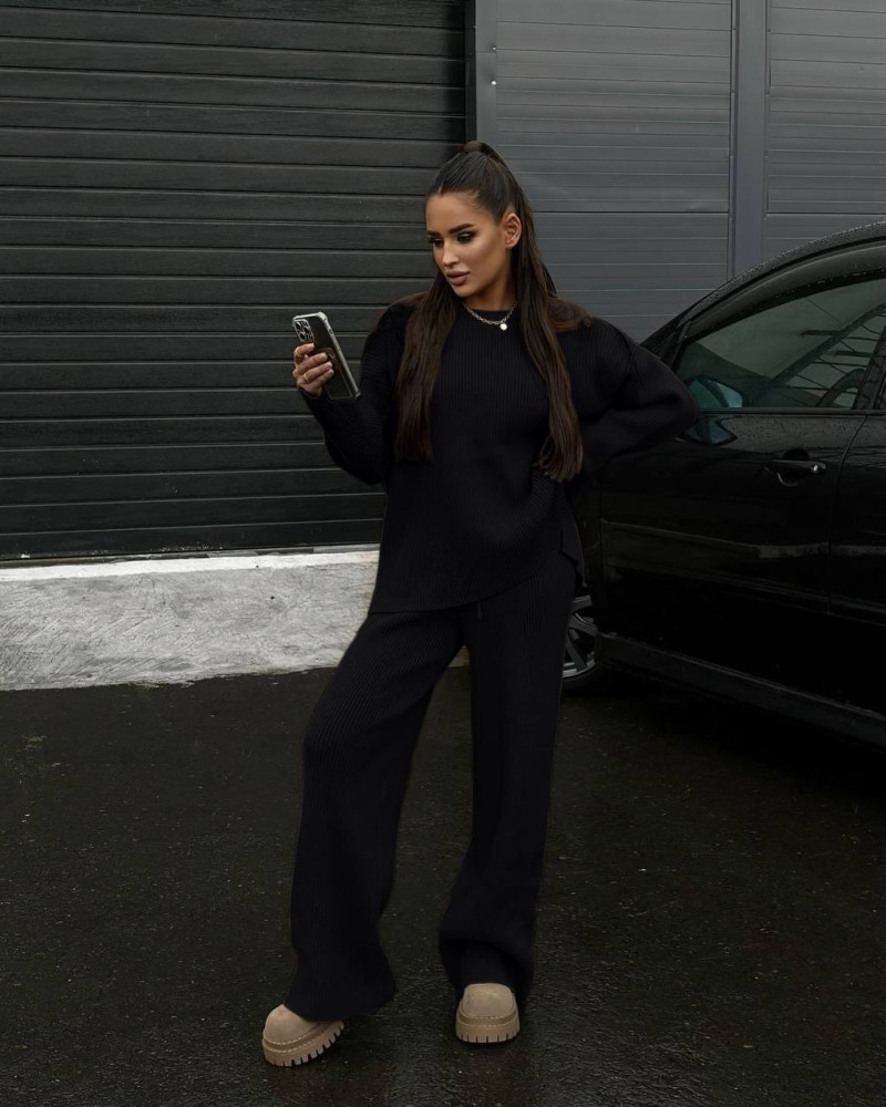 Стильный ангоровый костюм IMMA-A243T630 Стильный ангоровый костюм IMMA-A243T630