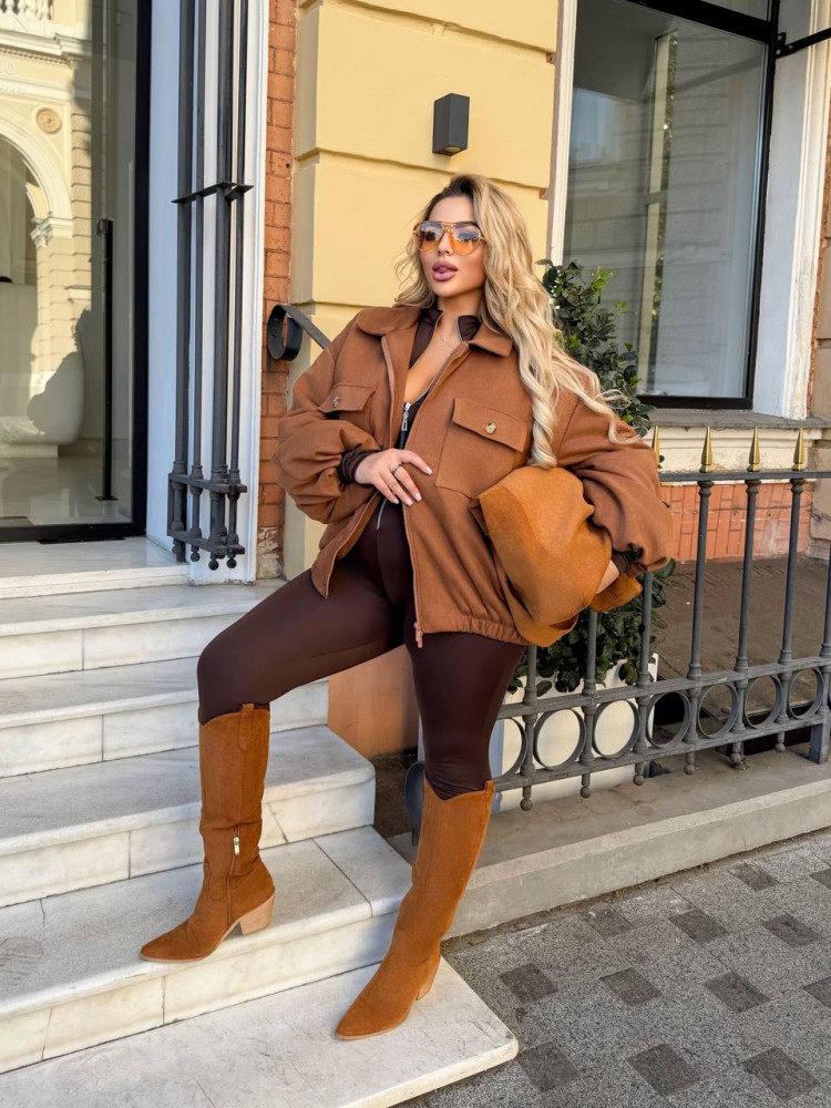 Бомбер с широкими рукавами ANK-A725353.1T980 Бомбер с широкими рукавами ANK-A725353.1T980