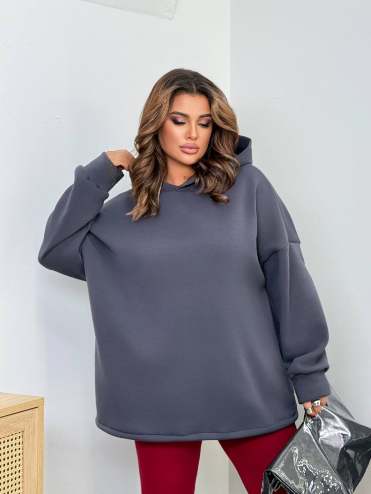 Однотонный оверсайз худи ET-A8915T450 Однотонный оверсайз худи ET-A8915T450