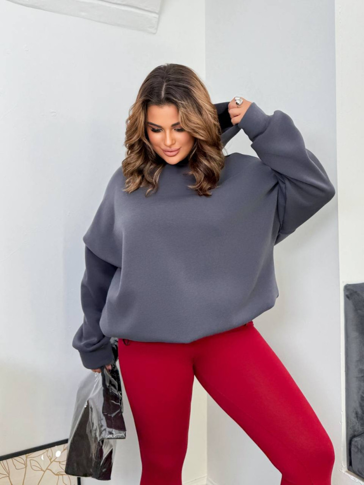 Однотонный оверсайз худи ET-A8915T450 Однотонный оверсайз худи ET-A8915T450