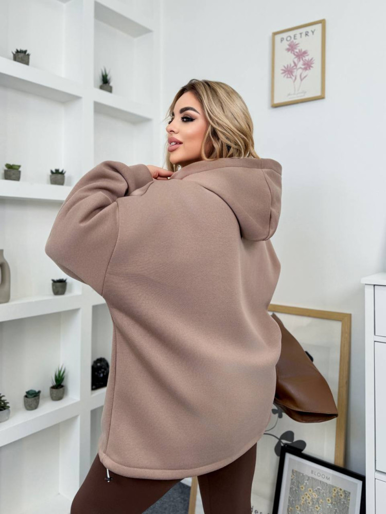 Однотонный оверсайз худи ET-A8915T450 Однотонный оверсайз худи ET-A8915T450