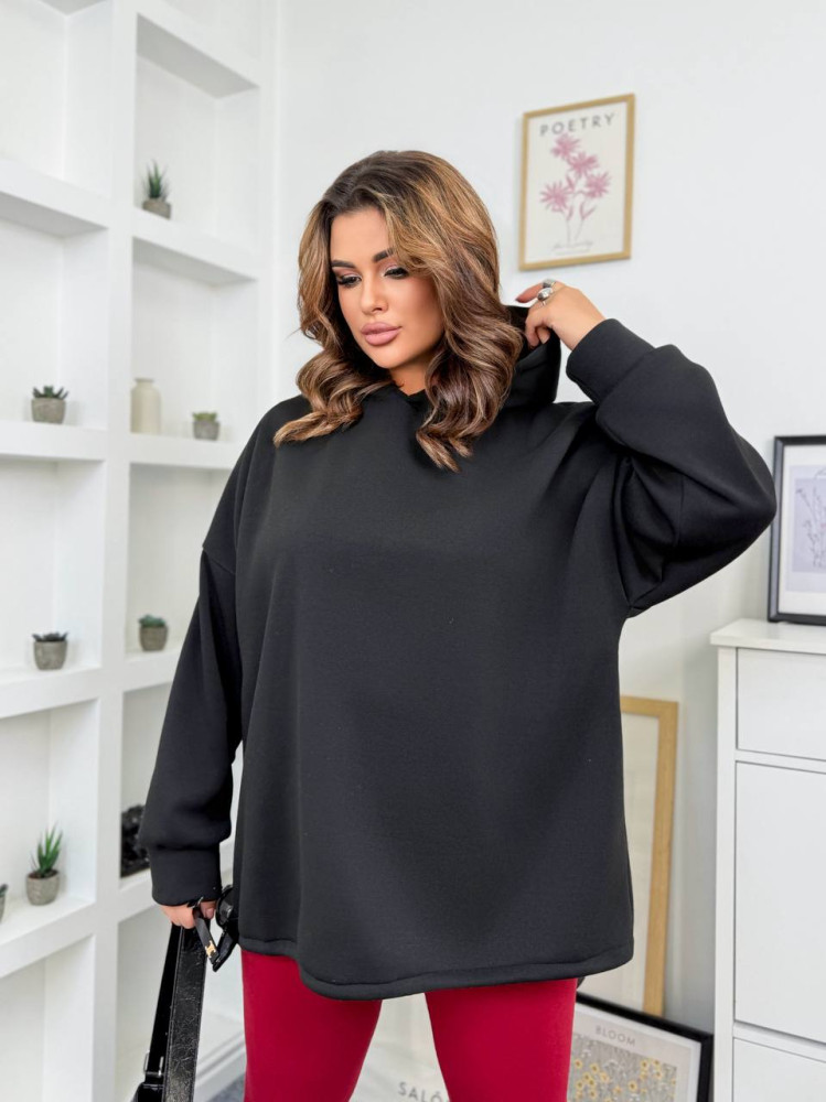 Однотонный оверсайз худи ET-A8915T450 Однотонный оверсайз худи ET-A8915T450