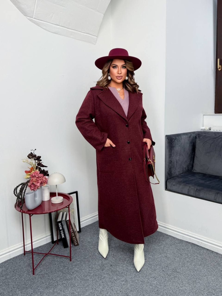 Длинное кашемировое пальто AD-A7858.1T550 Длинное кашемировое пальто AD-A7858.1T550