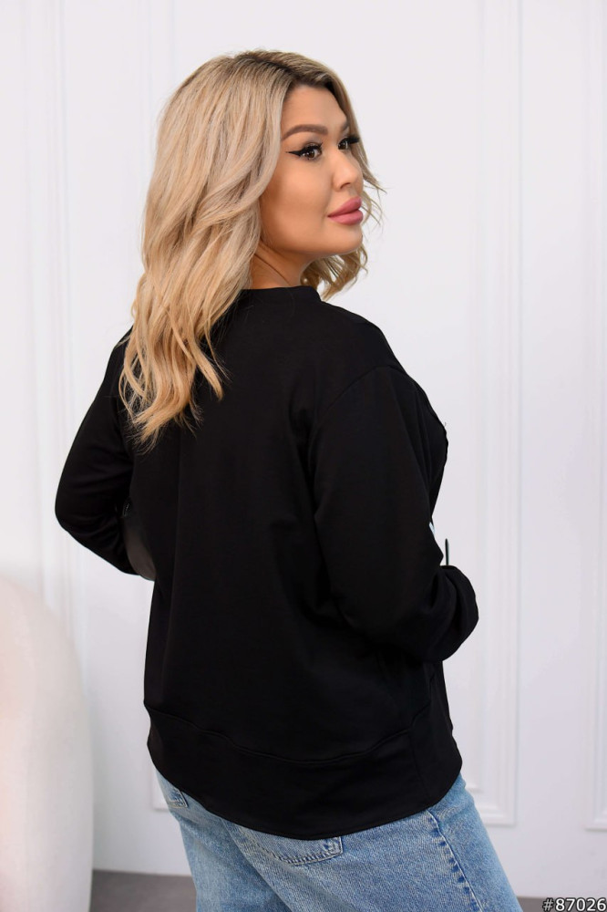 Кофта с молнией посередине VL-A1119T450 Кофта с молнией посередине VL-A1119T450