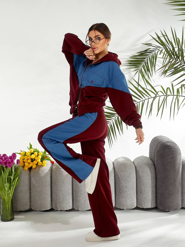 Костюм с джинсовыми вставками OLD-A7024T29 Костюм с джинсовыми вставками OLD-A7024T29