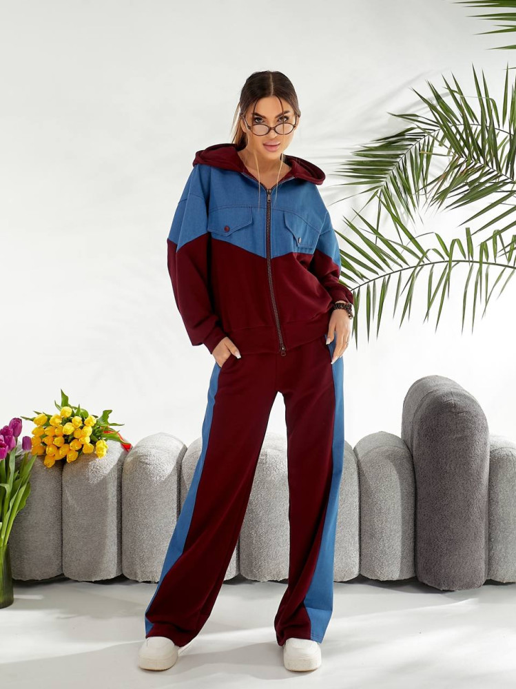 Костюм с джинсовыми вставками OLD-A7024T29 Костюм с джинсовыми вставками OLD-A7024T29