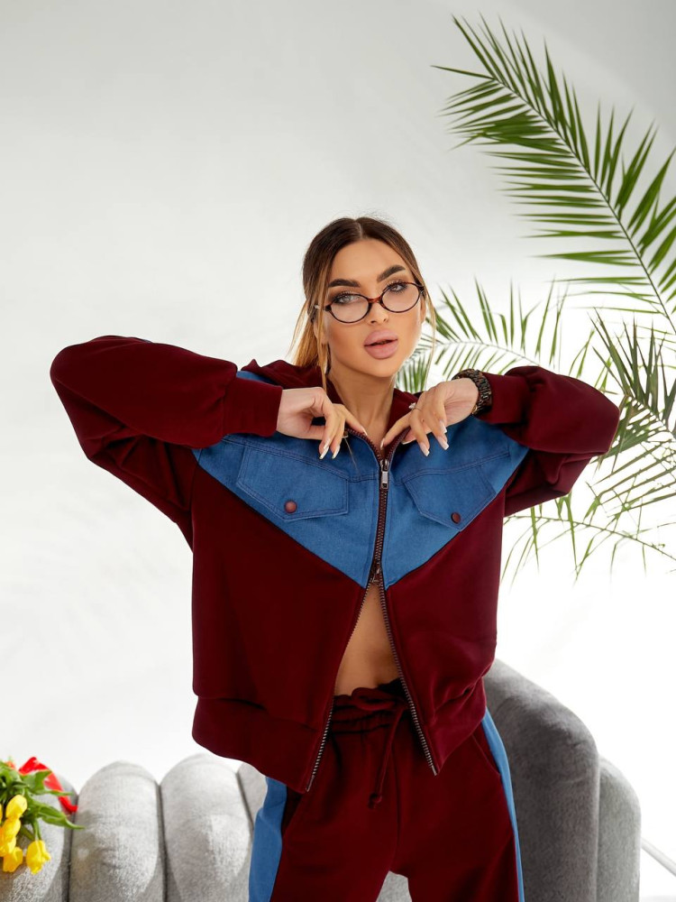 Костюм с джинсовыми вставками OLD-A7024T29 Костюм с джинсовыми вставками OLD-A7024T29