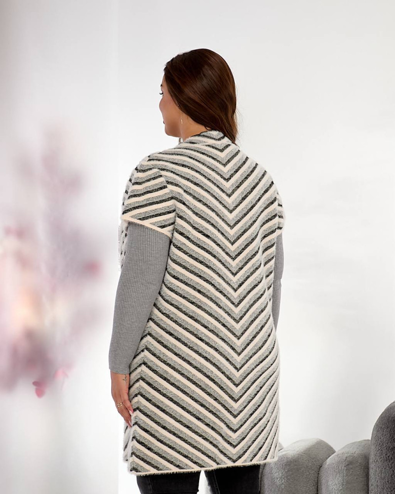 Подовжена жилетка альпака MAX-A919T1100 Подовжена жилетка альпака MAX-A919T1100