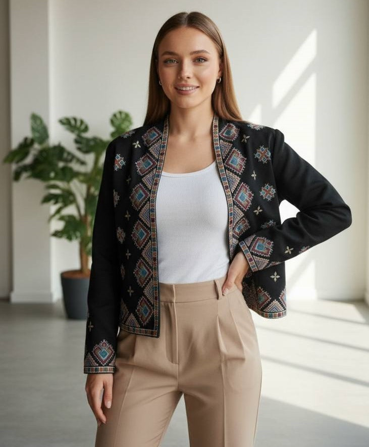 Піджак з вишивкою AMU-A5947T820 Піджак з вишивкою AMU-A5947T820
