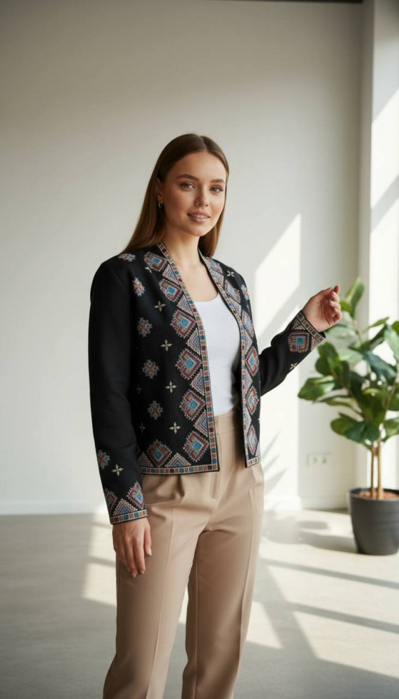 Піджак з вишивкою AMU-A5947T820 Піджак з вишивкою AMU-A5947T820