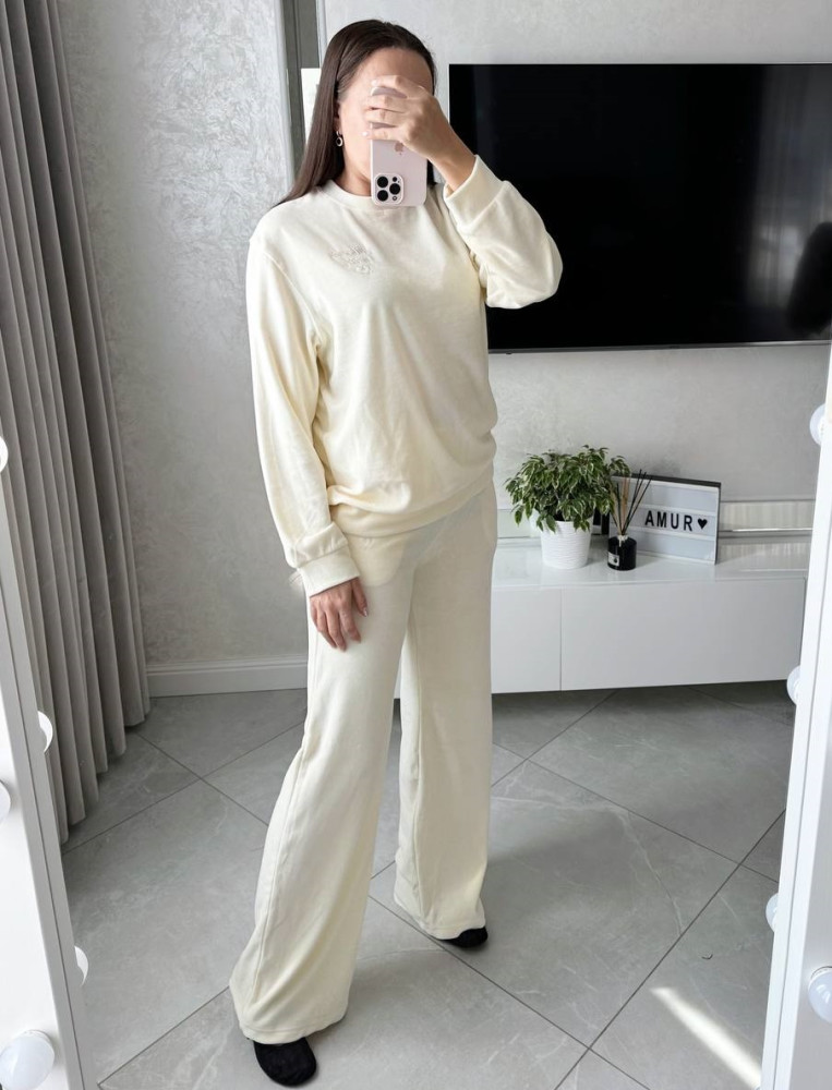 Велюровий прогулянковий костюм AMU-A028T1199 Велюровий прогулянковий костюм AMU-A028T1199