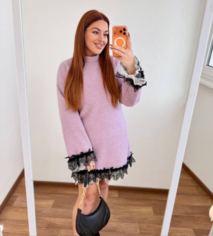 Кашемірова сукня з мереживом MA-N2148T600 Кашемірова сукня з мереживом MA-N2148T600