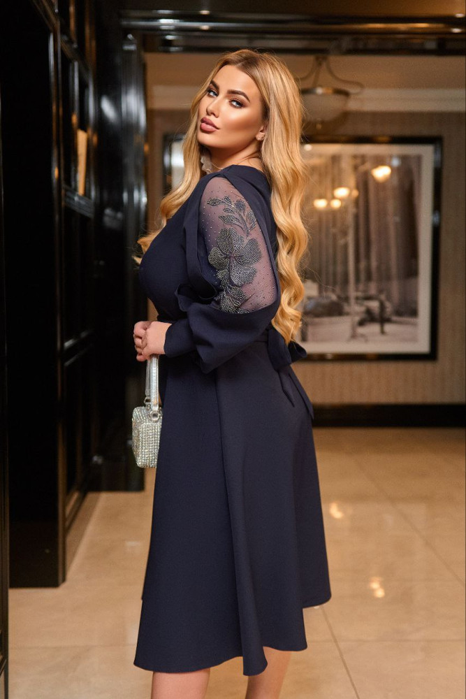 Ошатна жіноча сукня з стразами VOJ-A925T680 Ошатна жіноча сукня з стразами VOJ-A925T680