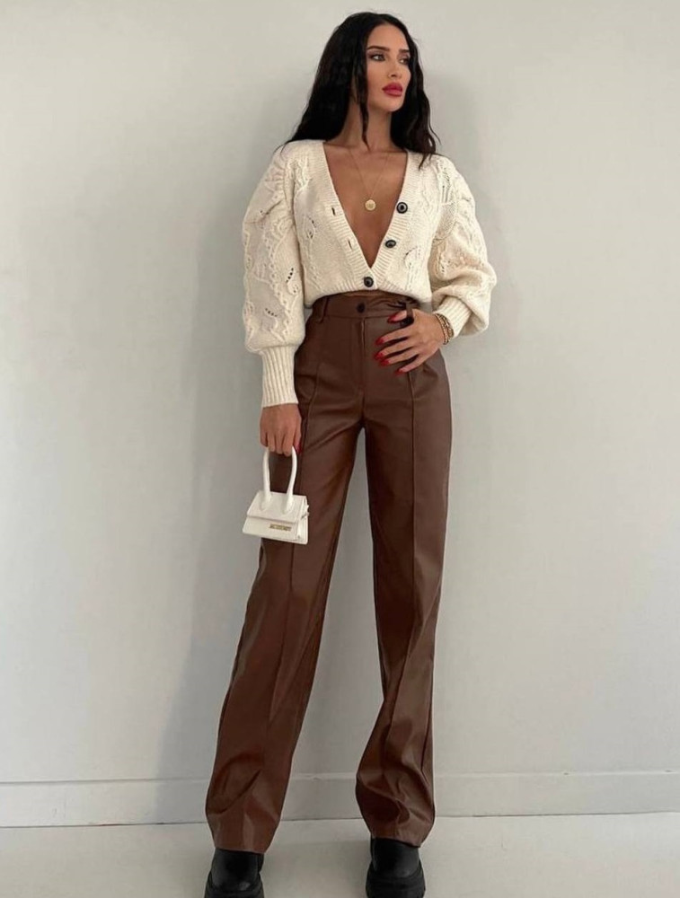 Утепленные брюки клеш на флисе DMP-R1196T290 Утепленные брюки клеш на флисе DMP-R1196T290