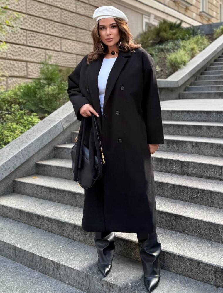 Длинное теплое пальто VW-A1630T1265 Длинное теплое пальто VW-A1630T1265