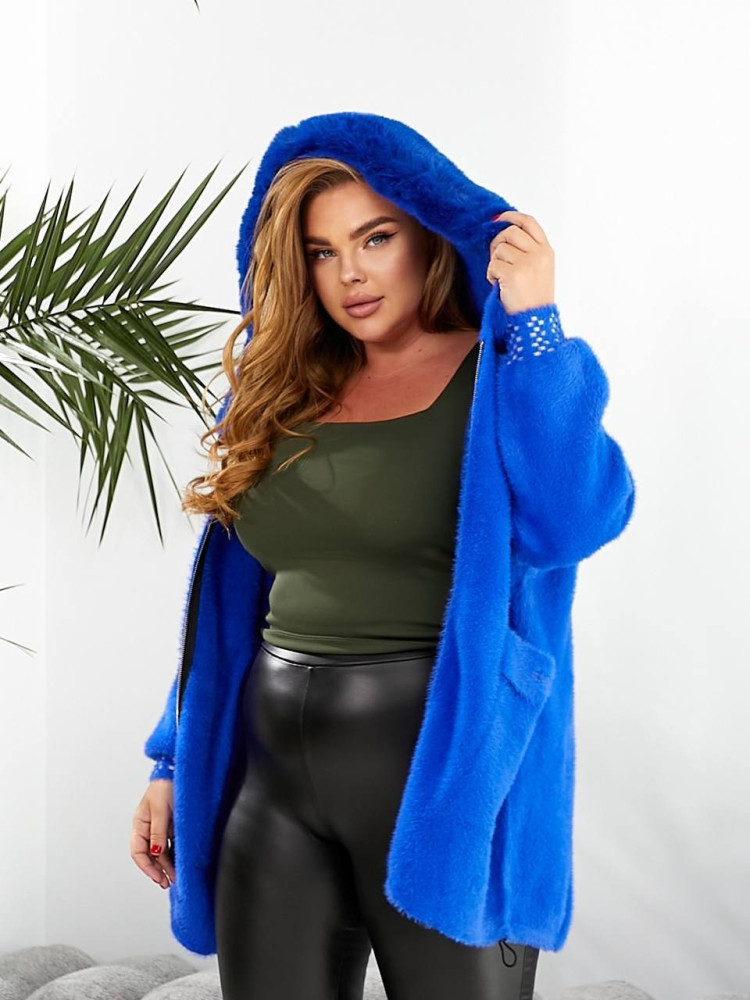 Кофта Альпака с мехом MAX-A914T1450 Кофта Альпака с мехом MAX-A914T1450