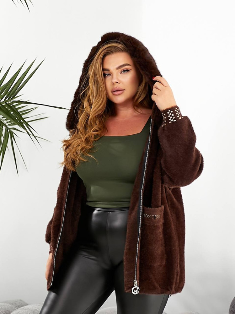 Кофта Альпака с мехом MAX-A914T1450 Кофта Альпака с мехом MAX-A914T1450