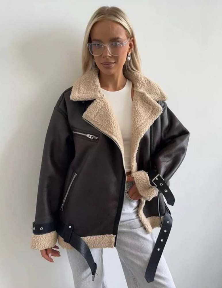 Модна жіноча дублянка GN-A1189T1100 Модна жіноча дублянка GN-A1189T1100