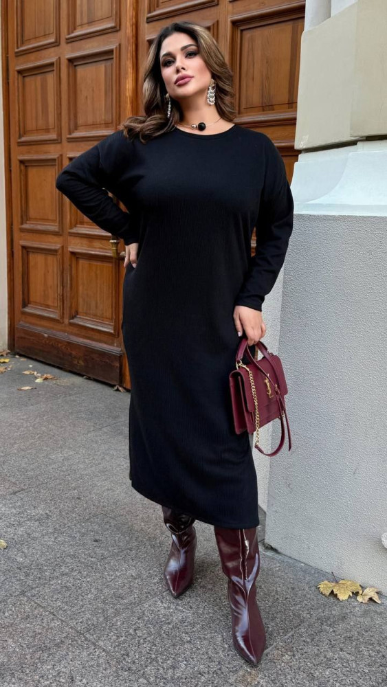 Теплое платье свободного покроя AD-A7871.1T400 Теплое платье свободного покроя AD-A7871.1T400