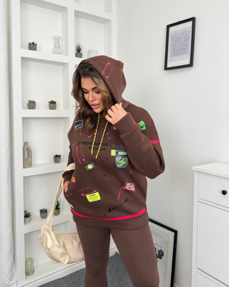 Яркий худи на флисе DOL-A394T790 Яркий худи на флисе DOL-A394T790