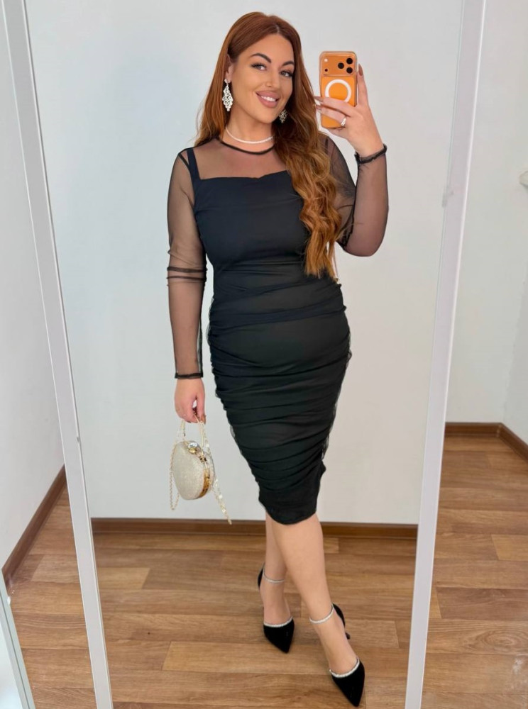 Коктейльное платье с сеткой MA-N2140T650 Коктейльное платье с сеткой MA-N2140T650