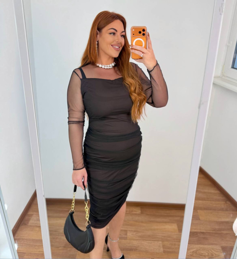 Коктейльное платье с сеткой MA-N2140T650 Коктейльное платье с сеткой MA-N2140T650