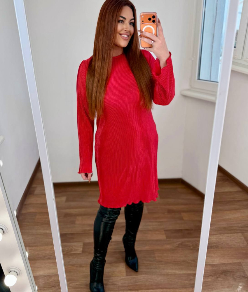 Свободное платье плиссе MA-N2150T450 Свободное платье плиссе MA-N2150T450