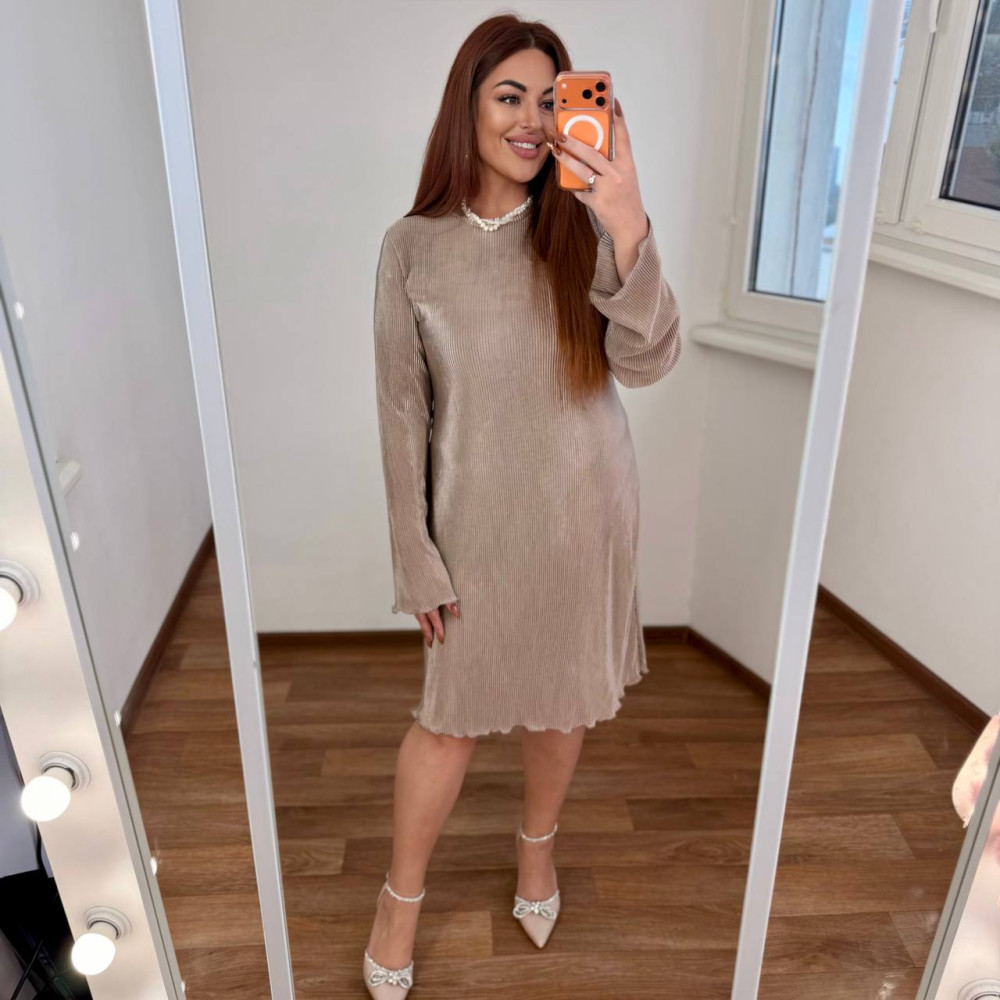 Свободное платье плиссе MA-N2150T450 Свободное платье плиссе MA-N2150T450