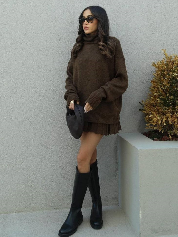 Теплый костюм с юбкой AMU-A7777T899 Теплый костюм с юбкой AMU-A7777T899