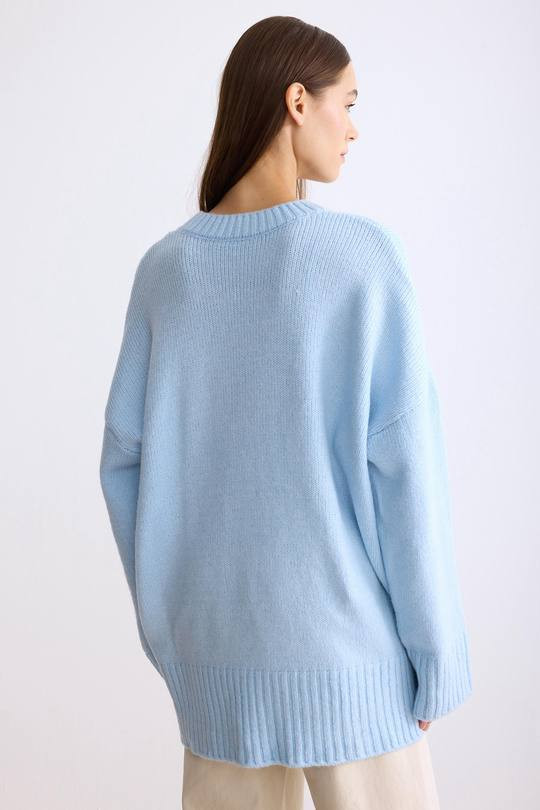 Довгий в'язаний светр AMU-A4737T599 Довгий в'язаний светр AMU-A4737T599