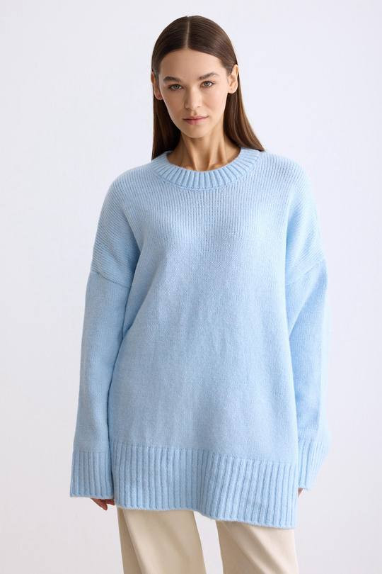 Довгий в'язаний светр AMU-A4737T599 Довгий в'язаний светр AMU-A4737T599