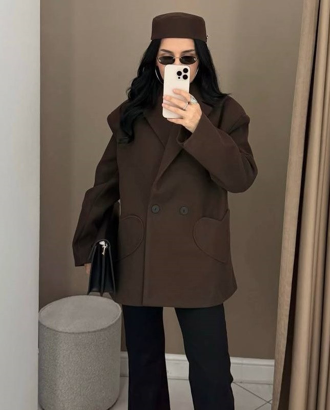 Кашемірове пальто на підкладці BRA-A259T689 Кашемірове пальто на підкладці BRA-A259T689