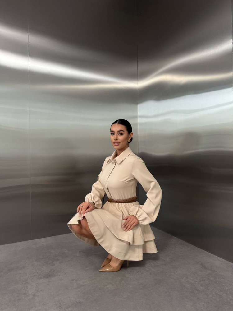 Женское платье с воланами RK-A887T550 Женское платье с воланами RK-A887T550