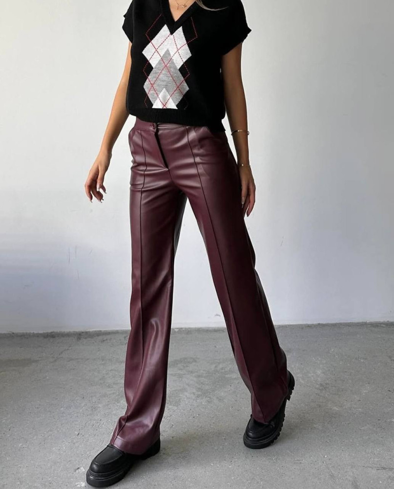 Брюки палаццо на флисе DMP-A386T350 Брюки палаццо на флисе DMP-A386T350