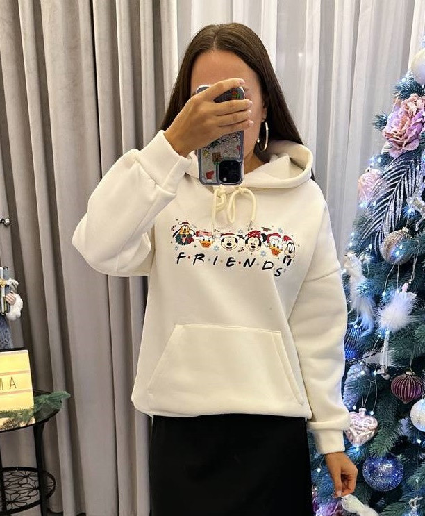 Оверсайз худи с принтом AMU-A353.1353T350 Оверсайз худи с принтом AMU-A353.1353T350