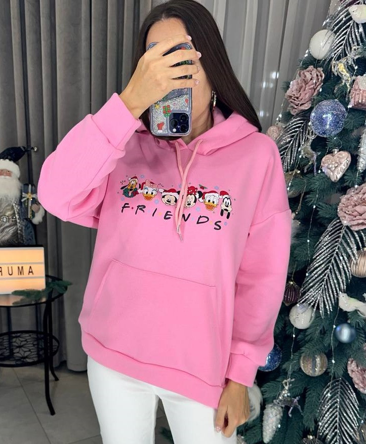 Оверсайз худи с принтом AMU-A353.1353T350 Оверсайз худи с принтом AMU-A353.1353T350