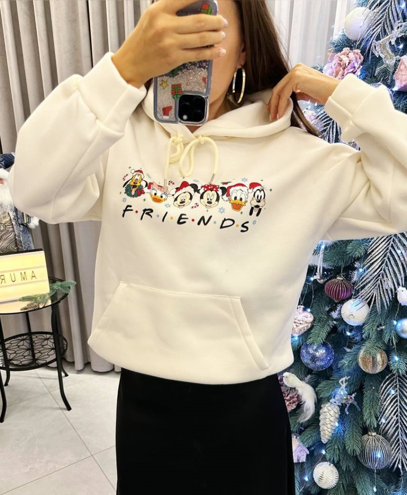 Оверсайз худи с принтом AMU-A353.1353T350 Оверсайз худи с принтом AMU-A353.1353T350