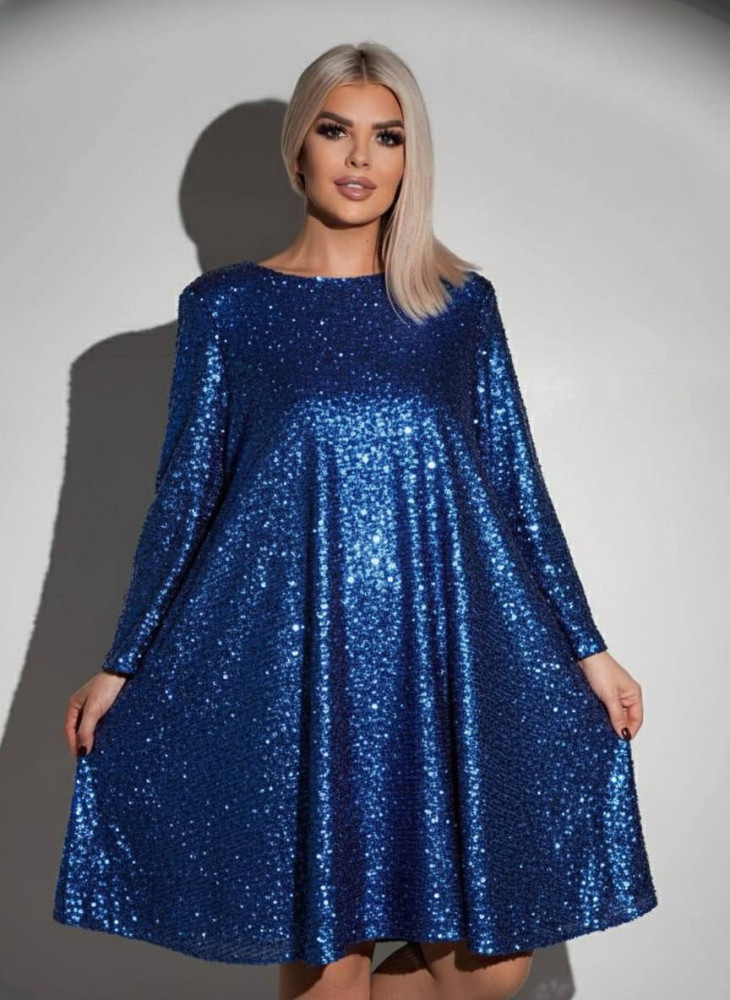 Блестящее свободное платье ACHK-A1982T450 Блестящее свободное платье ACHK-A1982T450