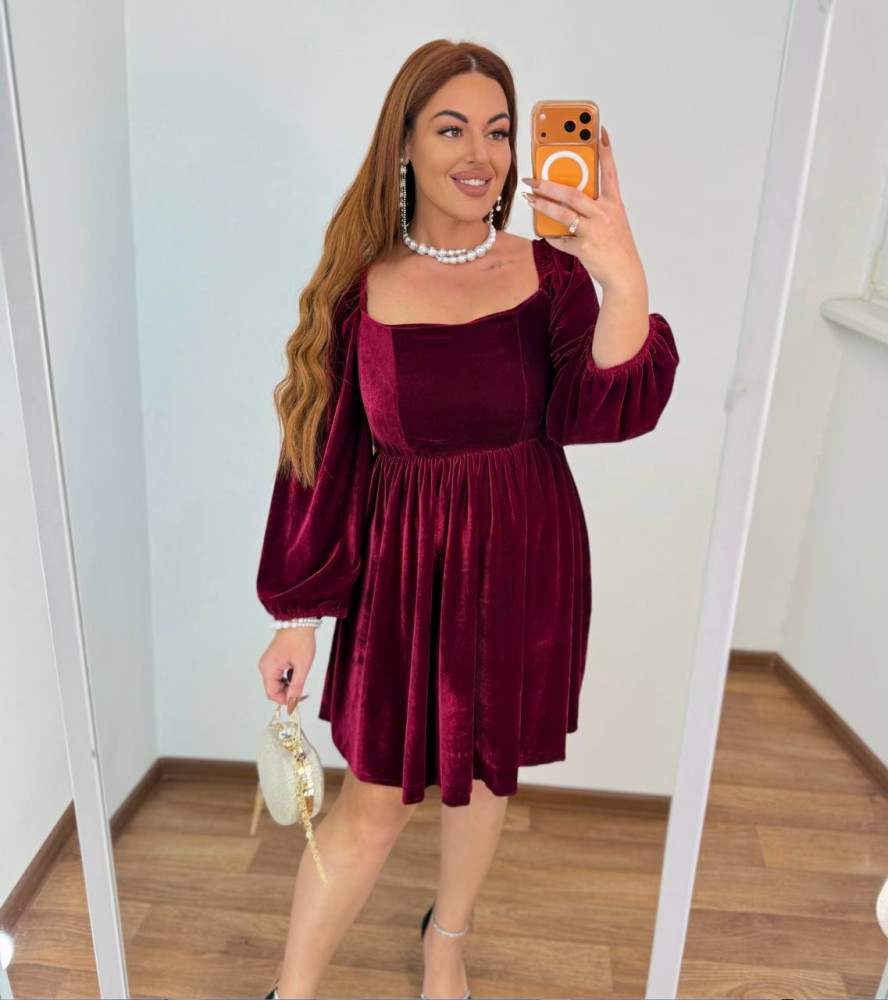 Красивое бархатное платье MA-N2152T550 Красивое бархатное платье MA-N2152T550