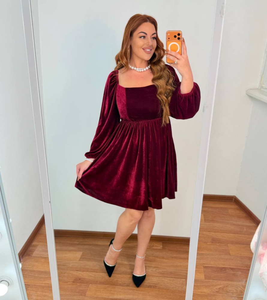 Красивое бархатное платье MA-N2152T550 Красивое бархатное платье MA-N2152T550