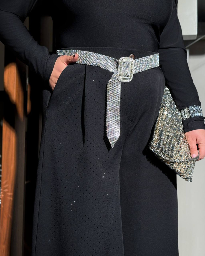 Брюки вечерние с камнями ANK-A72907.1T510 Брюки вечерние с камнями ANK-A72907.1T510